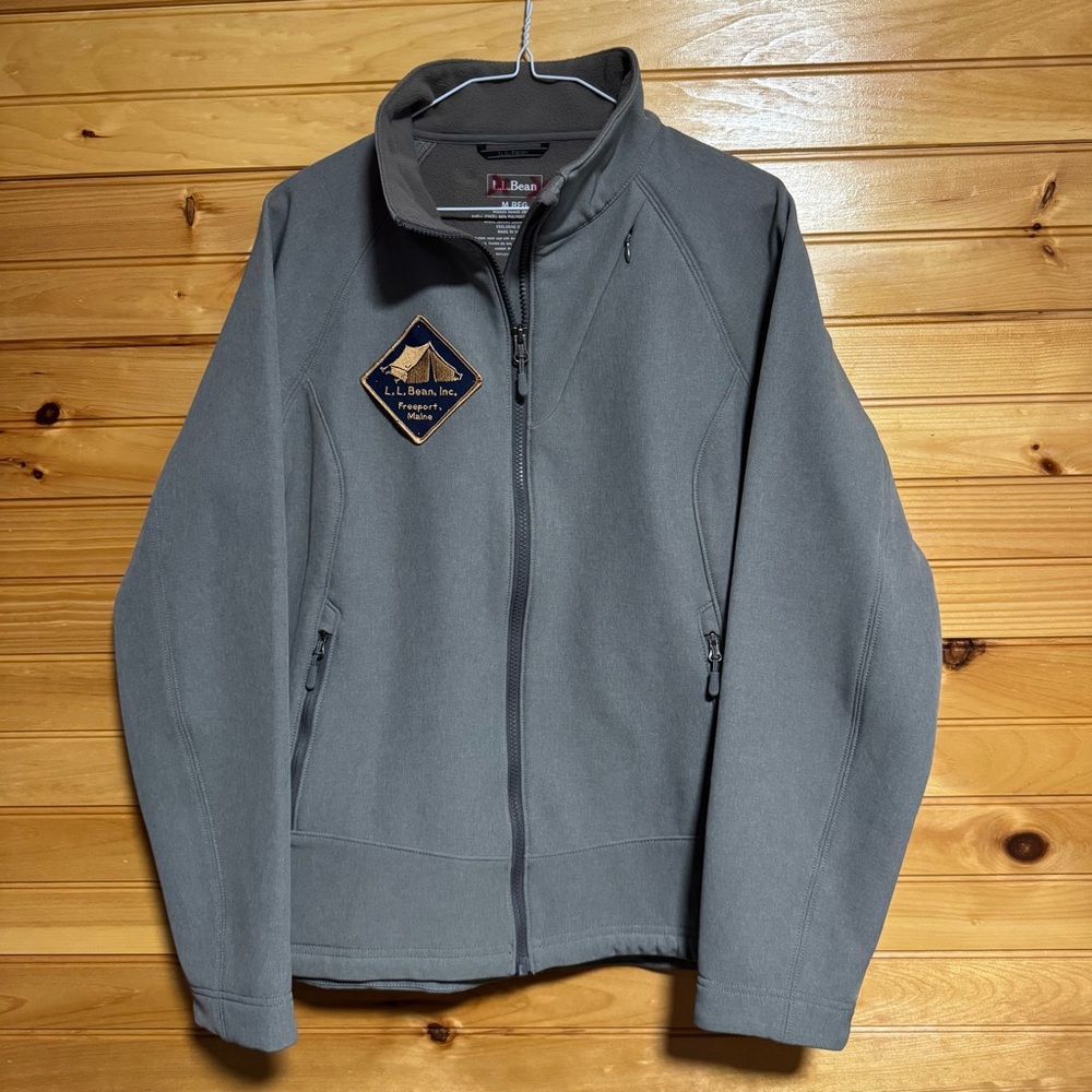 L.L. Bean Women's Pathfinder Softshell Charcoal Performance Jacket Medium